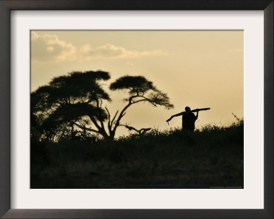 Masai Man, Amboseli Wildlife Reserve, Kenya by Vadim Ghirda Pricing Limited Edition Print image