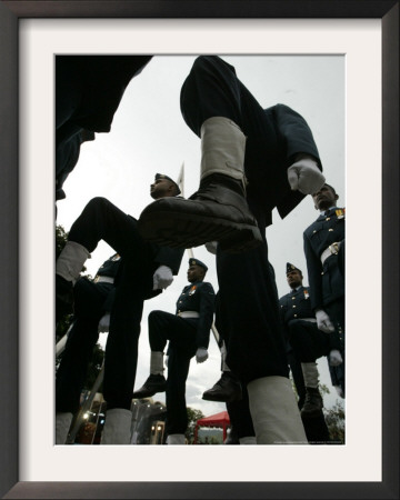 Sri Lankan Soldiers March During The National War Heroes Day, Kandy, Sri Lanka by Eranga Jayawardena Pricing Limited Edition Print image