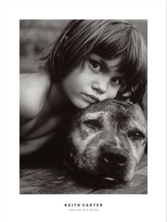 Young Girl With Her Dog by Keith Carter Pricing Limited Edition Print image
