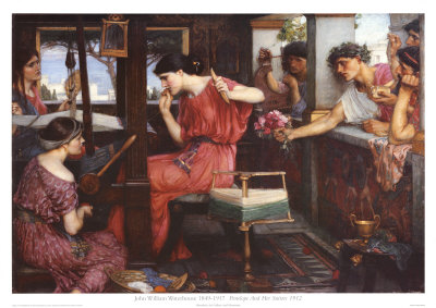 Penelope And Her Suitors by John William Waterhouse Pricing Limited Edition Print image