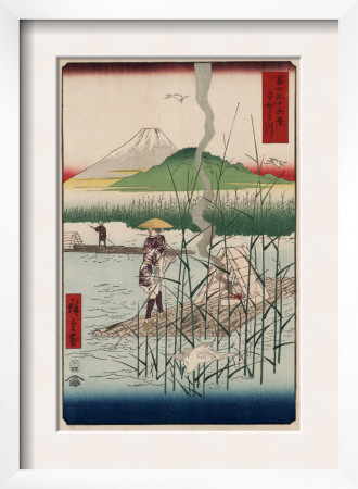 Sagami River, Shoshu by Ando Hiroshige Pricing Limited Edition Print image