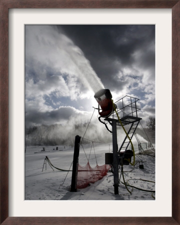 Snow Is Made At Ski Roundtop In Lewisberry, Pennsylvania, December 8, 2006 by Carolyn Kaster Pricing Limited Edition Print image