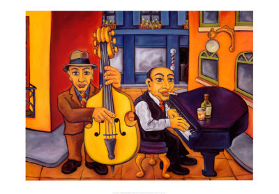 Jazz Cat Alley Ii by Will Rafuse Pricing Limited Edition Print image