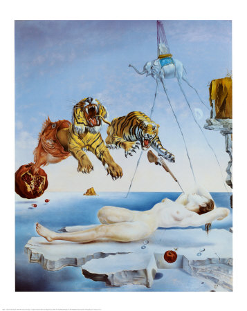 Gala And The Tigers by Salvador Dalí Pricing Limited Edition Print image