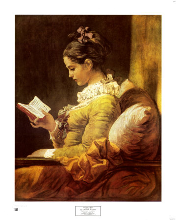 Young Girl Reading, 1776 by Jean-Honoré Fragonard Pricing Limited Edition Print image