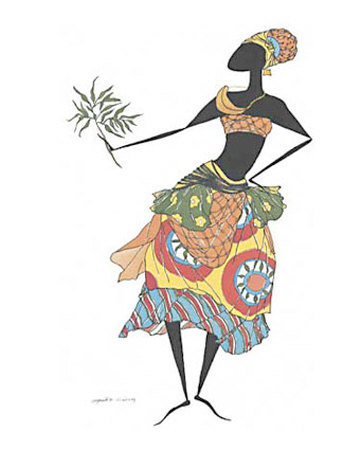 Baga Woman by Augusta Asberry Pricing Limited Edition Print image
