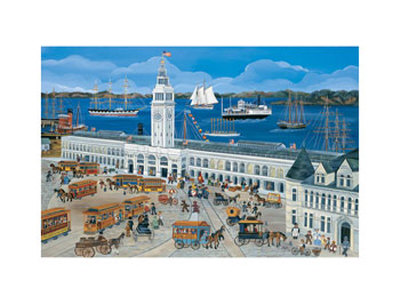 San Francisco-Ferry House by Carol Dyer Pricing Limited Edition Print image