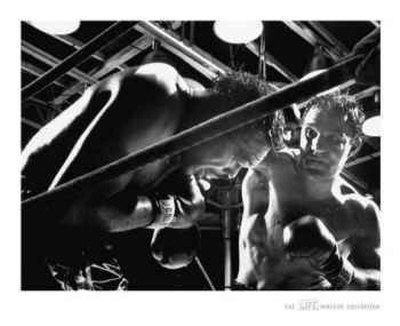 Lifer - Rocky Marciano Fighting Archie Moore, 1955 by Grey Villet Pricing Limited Edition Print image