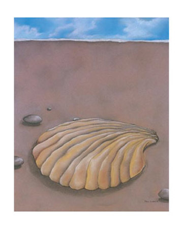Sand, Shell And Sky Lv by Phyl Schock Pricing Limited Edition Print image