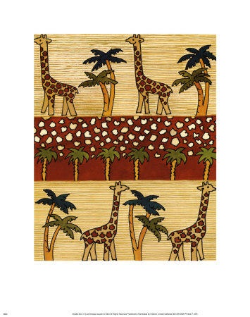 Giraffe Stroll I by Dominique Gaudin Pricing Limited Edition Print image