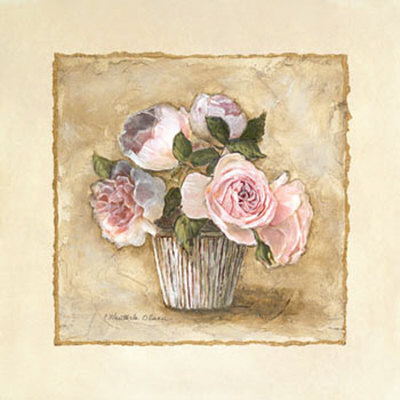 Cottage Roses I by Charlene Winter Olson Pricing Limited Edition Print image