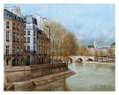 Quai D' Anjou by Andre Renoux Pricing Limited Edition Print image