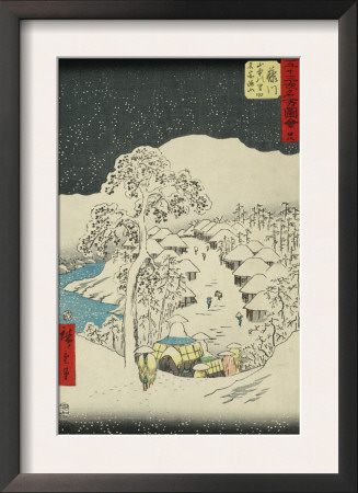 Fujikawa, From The Fifty-Three Station Of The Tokaido Road by Ando Hiroshige Pricing Limited Edition Print image