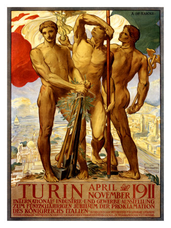Turin, 1911 by Adolfo De Carolis Pricing Limited Edition Print image
