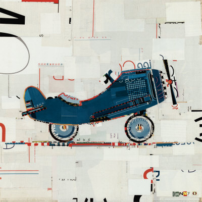 Blue Airplane by Danny O. Pricing Limited Edition Print image