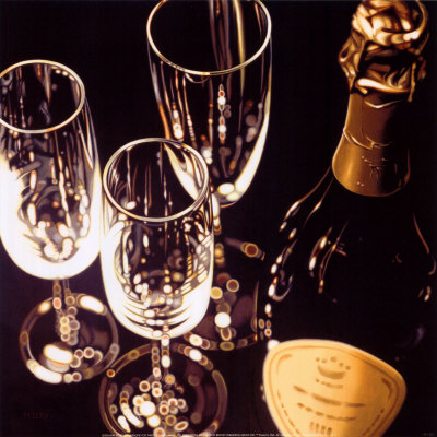 Champagne For Three by Ray Pelley Pricing Limited Edition Print image