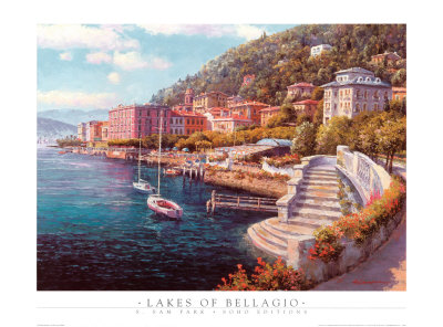 Lakes Of Bellagio by S. Sam Park Pricing Limited Edition Print image