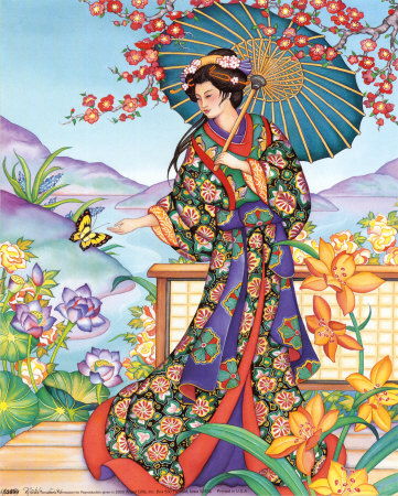 Noble Oriental With Parasol by Noble Pricing Limited Edition Print image