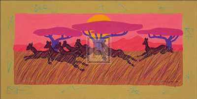 Crossing The Plains by Gerry Baptist Pricing Limited Edition Print image