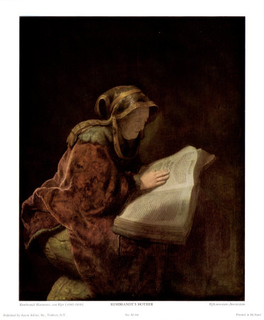 Rembrandt's Mother As Biblical Prophetess Hannah, 1631 by Rembrandt Van Rijn Pricing Limited Edition Print image
