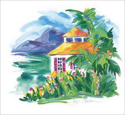 Caribbean Cottage I by Joyce Shelton Pricing Limited Edition Print image