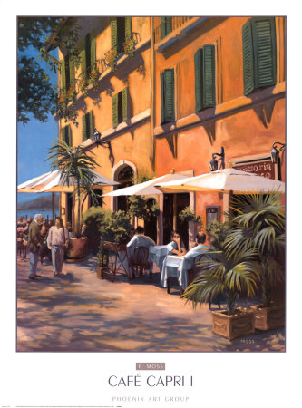Cafe Capri I by P. Moss Pricing Limited Edition Print image