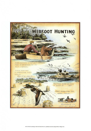 Web Foot Hunting by Robert Settle Pricing Limited Edition Print image