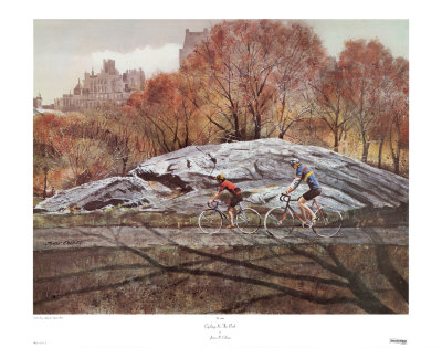 Cycling In The Park by James R. Colway Pricing Limited Edition Print image