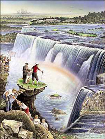 Niagara Golf And Barrel by Loyal H. Chapman Pricing Limited Edition Print image