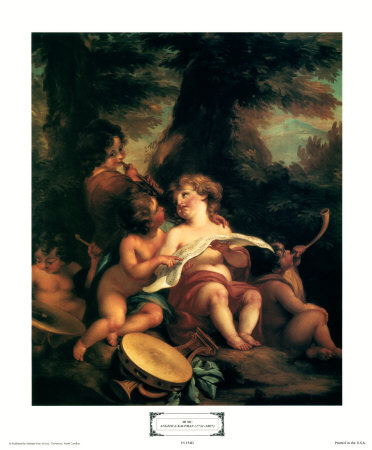 Cherubs Music by Angelica Kauffmann Pricing Limited Edition Print image