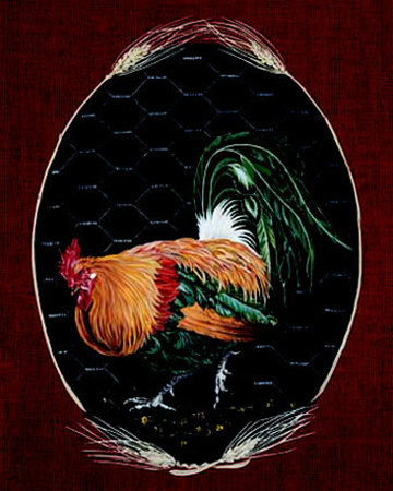 Rooster Country Ii by Karen Calvin Pricing Limited Edition Print image