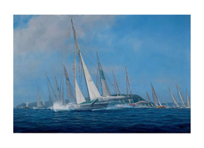 Single-Handed Trans Atlantic Race by Tim Thompson Pricing Limited Edition Print image
