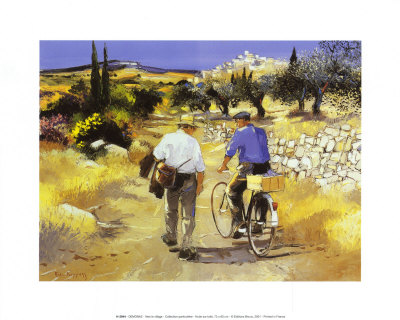 Vers Le Village by Andre Deymonaz Pricing Limited Edition Print image
