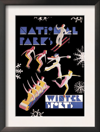 National Park's Winter Sports by Dorothy Waugh Pricing Limited Edition Print image