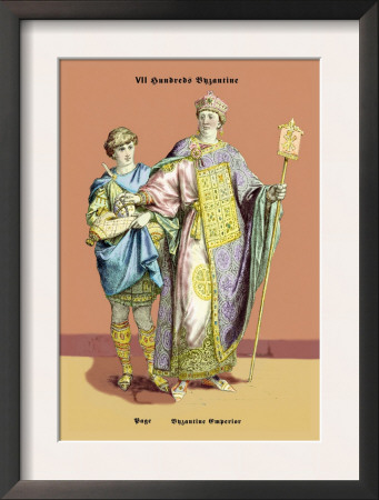 Page And Byzantine Emperor , 8Th Century by Richard Brown Pricing Limited Edition Print image