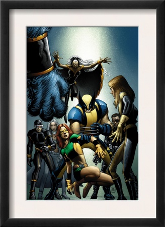 Wolverine #25 Cover: Wolverine, Storm, Marvel Girl And Cyclops by John Romita Jr. Pricing Limited Edition Print image