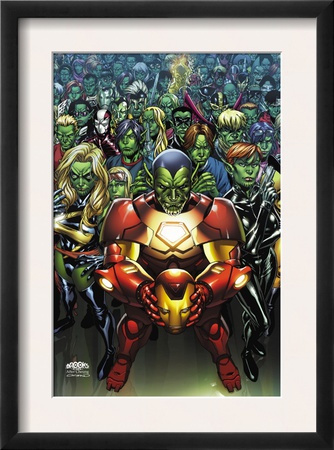 Avengers: The Initiative #15 Cover: Iron Man, Ms. Marvel And Black Widow by Mark Brooks Pricing Limited Edition Print image