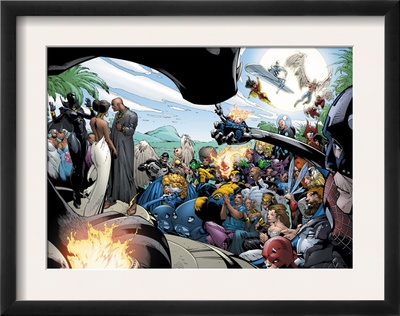 Black Panther Annual #1 Group: Marvel Universe by Larry Stroman Pricing Limited Edition Print image