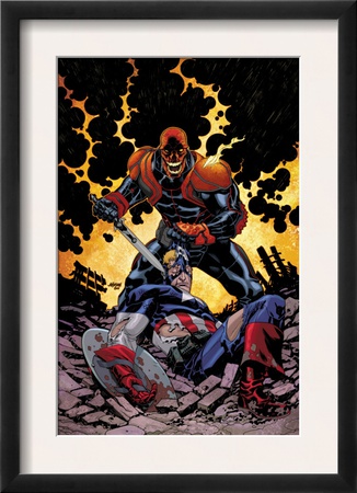 Captain America V4, #32 Cover: Red Skull And Captain America Fighting by Scot Eaton Pricing Limited Edition Print image