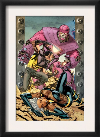 Ultimate X-Men #85 Cover: Storm, Wolverine And Sentinel by Yanick Paquette Pricing Limited Edition Print image