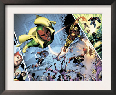 Avengers Finale #1 Group: Vision, Iron Man, Captain America, Thor And Avengers by Mike Mayhew Pricing Limited Edition Print image