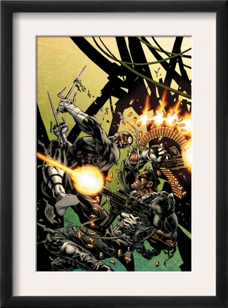 Bullseye Greatest Hits #3 Cover: Bullseye And Punisher by Mike Deodato Jr. Pricing Limited Edition Print image