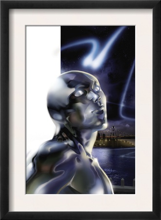 Ultimate Fantastic Four #43 Headshot: Silver Surfer by Pasqual Ferry Pricing Limited Edition Print image