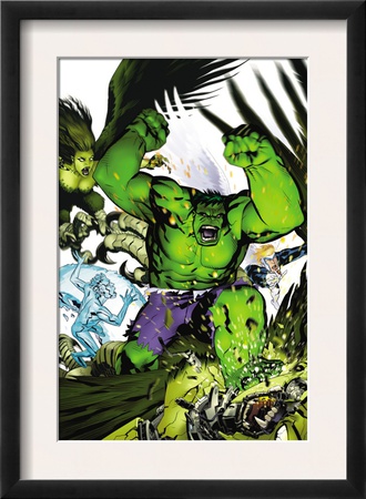 Hulk Team-Up #1 Cover: Hulk, Iceman And Angel by Michael Golden Pricing Limited Edition Print image