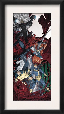 X-Men/Spider-Man #3 Cover: Spider-Man, Cyclops, Storm And Wolverine by Mario Alberti Pricing Limited Edition Print image