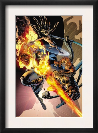 Fantastic Four #557 Cover: Thing, Human Torch, Mr. Fantastic And Invisible Woman by Bryan Hitch Pricing Limited Edition Print image