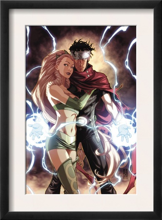 Dark Reign: Young Avengers #4 Cover: Wiccan And Enchantress by Mark Brooks Pricing Limited Edition Print image