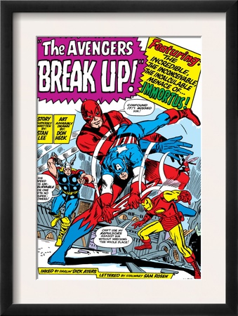 Avengers Classic #10 Group: Captain America, Iron Man And Giant Man by Don Heck Pricing Limited Edition Print image
