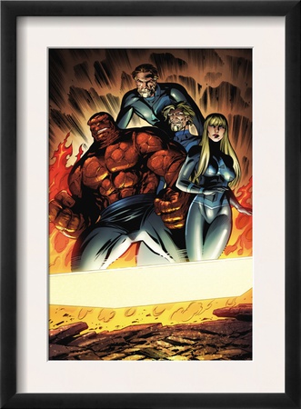 Fantastic Four #552 Group: Thing, Mr. Fantastic, Invisible Woman And Human Torch by Paul Pelletier Pricing Limited Edition Print image