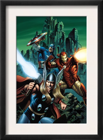 Thor #81 Cover: Thor, Iron Man And Captain America by Steve Epting Pricing Limited Edition Print image